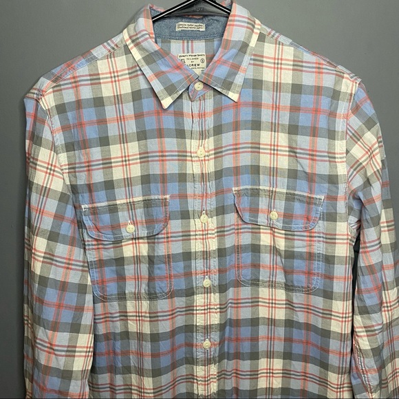 J. Crew Quality Woven Plaid Button Down Shirt Size S - Picture 2 of 9